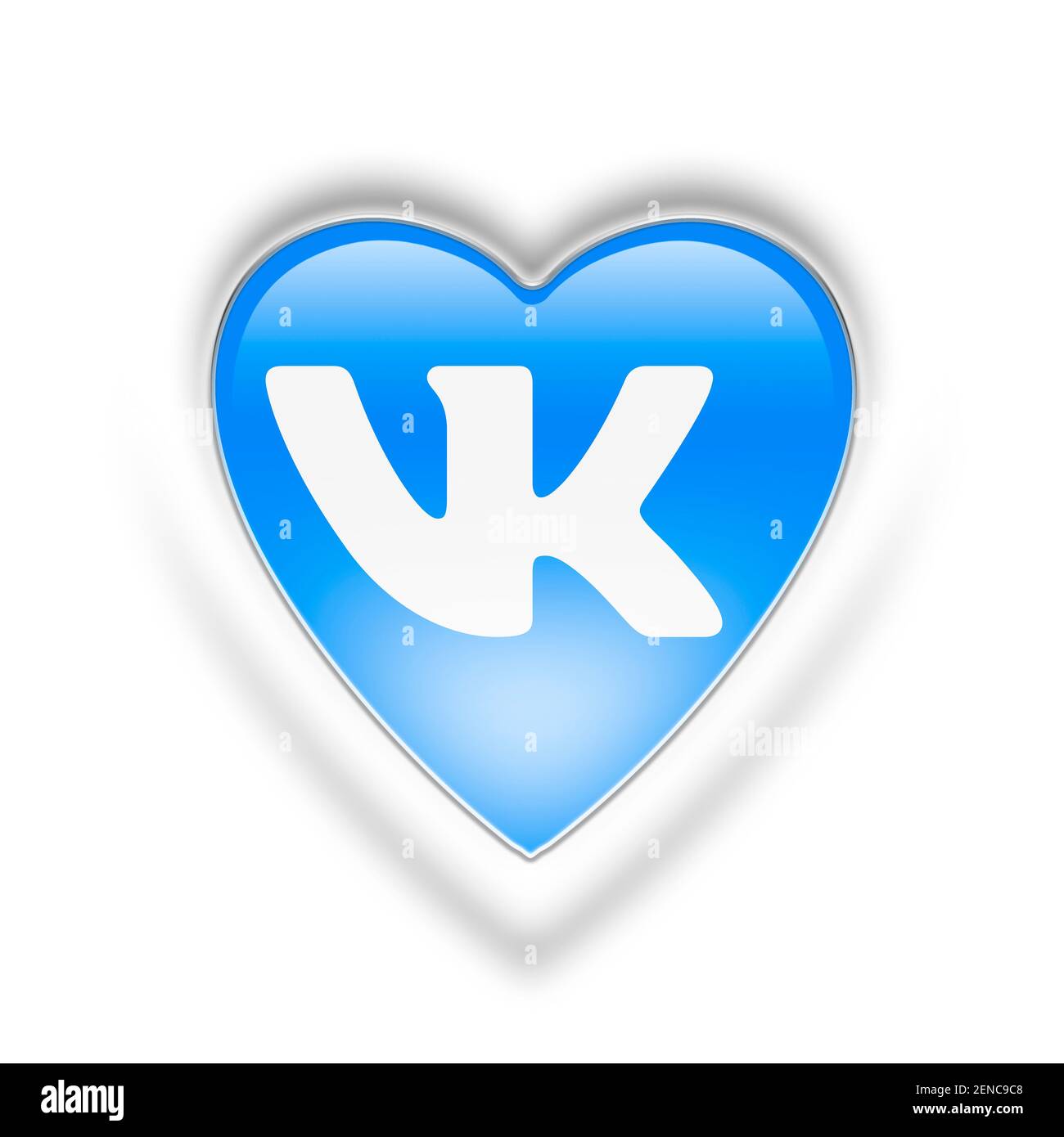 Logo VK VKontakte Foto Stock