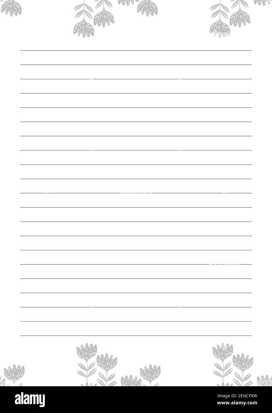 Carta griglia. Sfondo astratto a strisce con linee orizzontali a colori. Stampa di note cartacee su sfondo floreale. Formato A5 ottimale. Ripetizione geometrica per Illustrazione Vettoriale