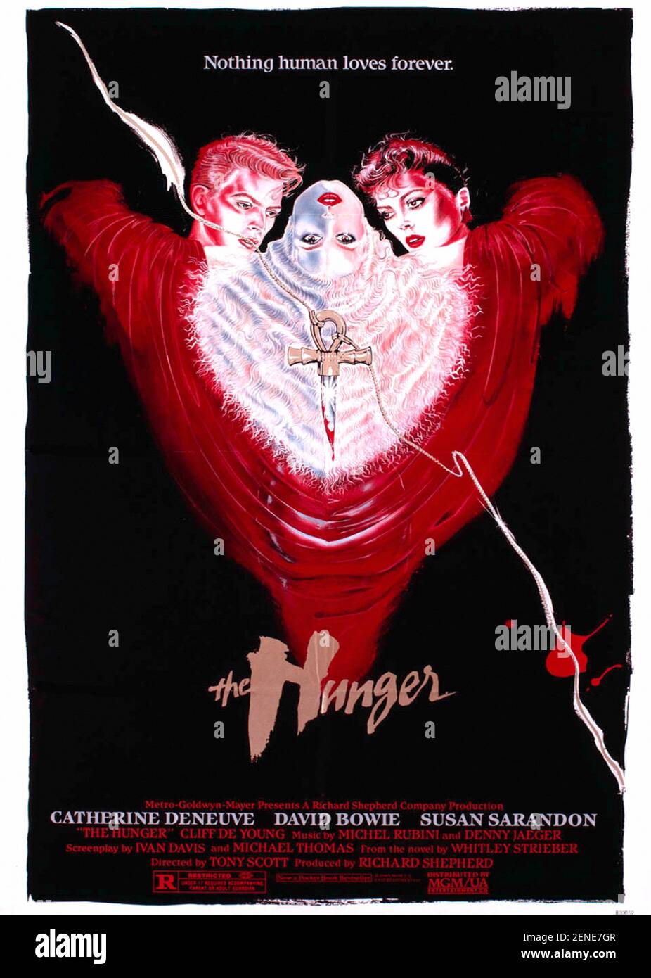 Anno della fame : 1983 UK Direttore : Tony Scott American poster Foto Stock