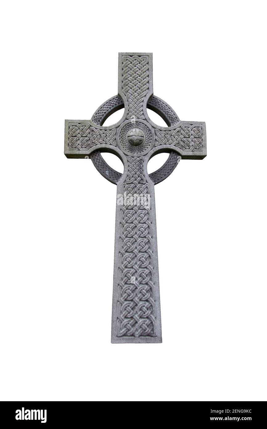 Keltisches Kreuz, Kreuz, Steinkreuz, Irland, Foto Stock