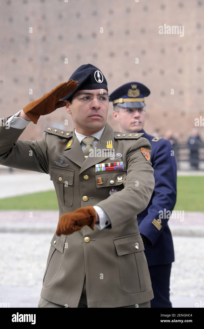Esercito di talian, ufficiali durante una cerimonia militare Foto Stock
