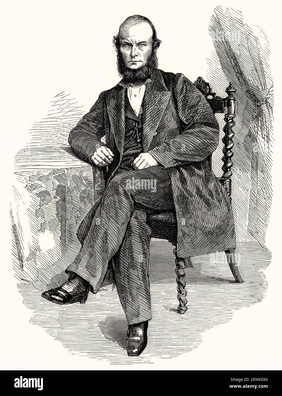 William Wilson, capitano della nave britannica Emily St. Pierre, blocco dell'Unione, guerra civile americana Foto Stock