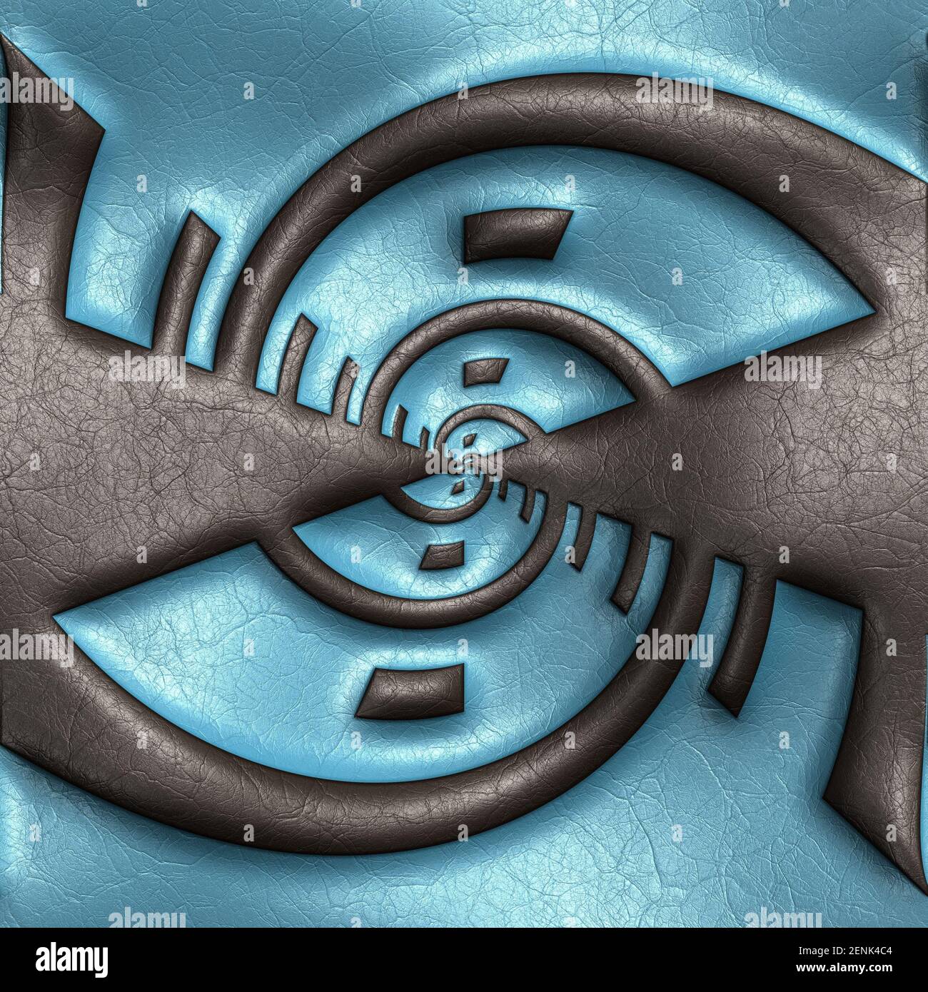 Elegante piastrella di fondo con motivo in rilievo su pelle Foto Stock