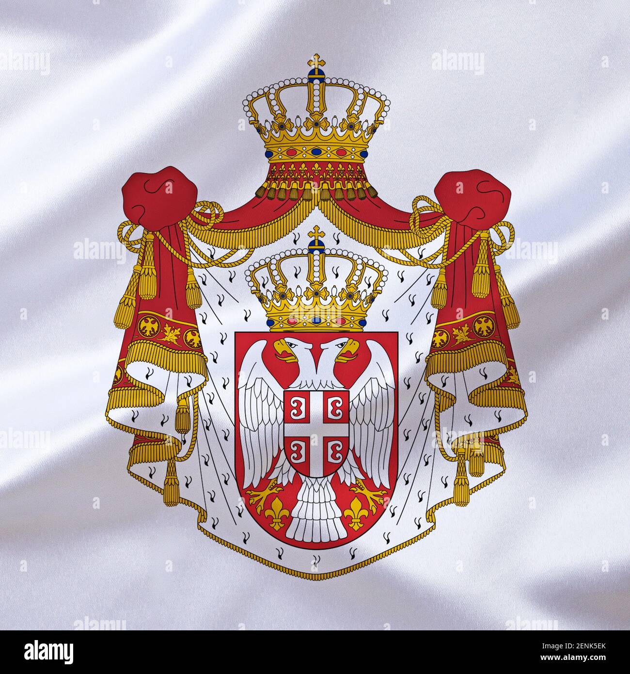 Das Wappen von Serbien, Europa, Balkanhalbinsel, Foto Stock