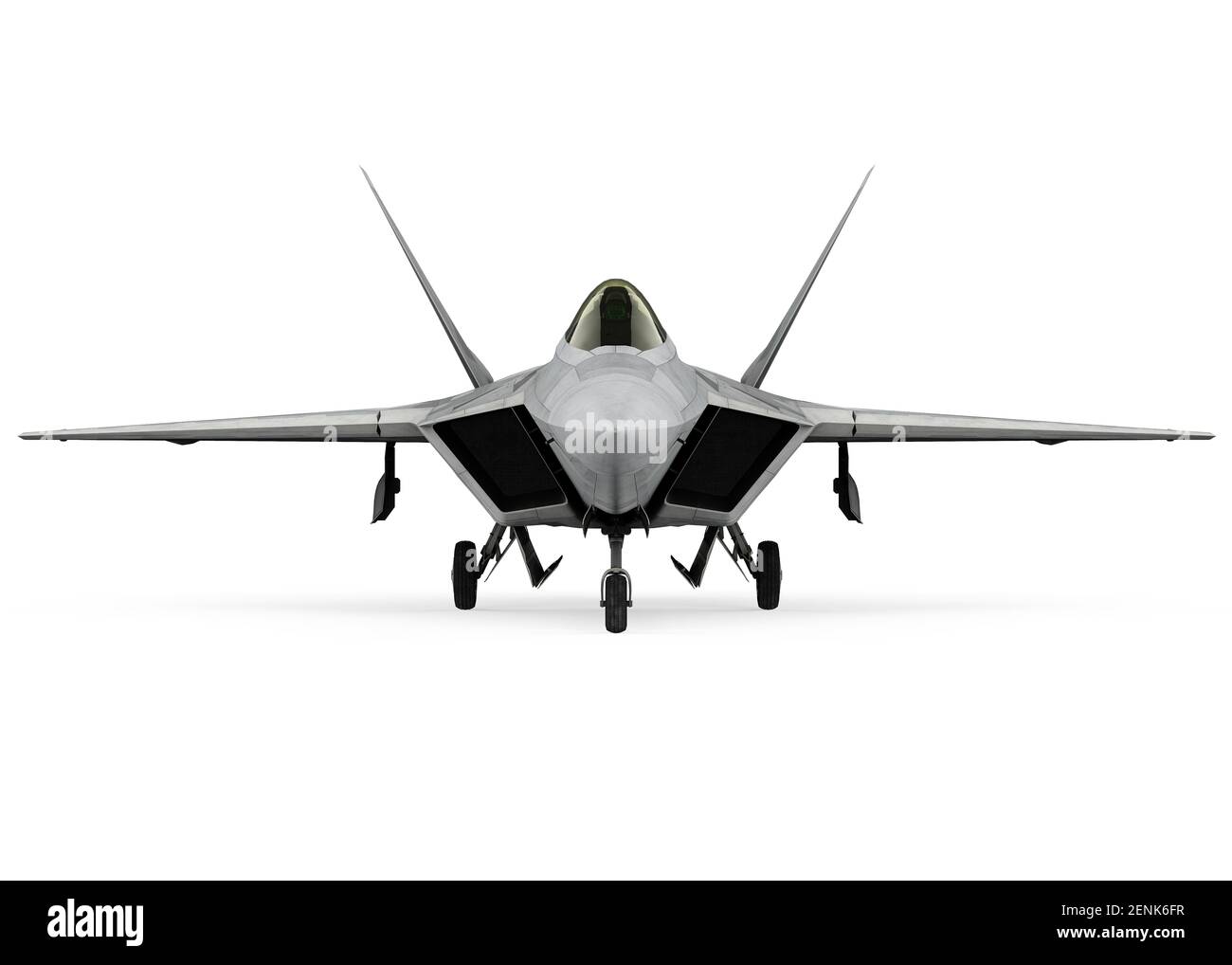 Aerei militari combattente isolati Foto Stock