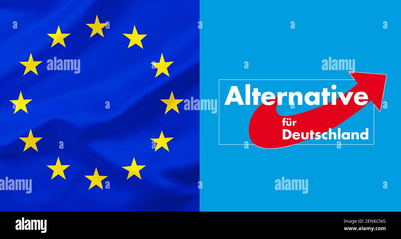 Europawahl, Eurosern, EU, Partei, Parteien, Wahl, Wähler, Logo, AFD, alternative für Deutschland, Foto Stock