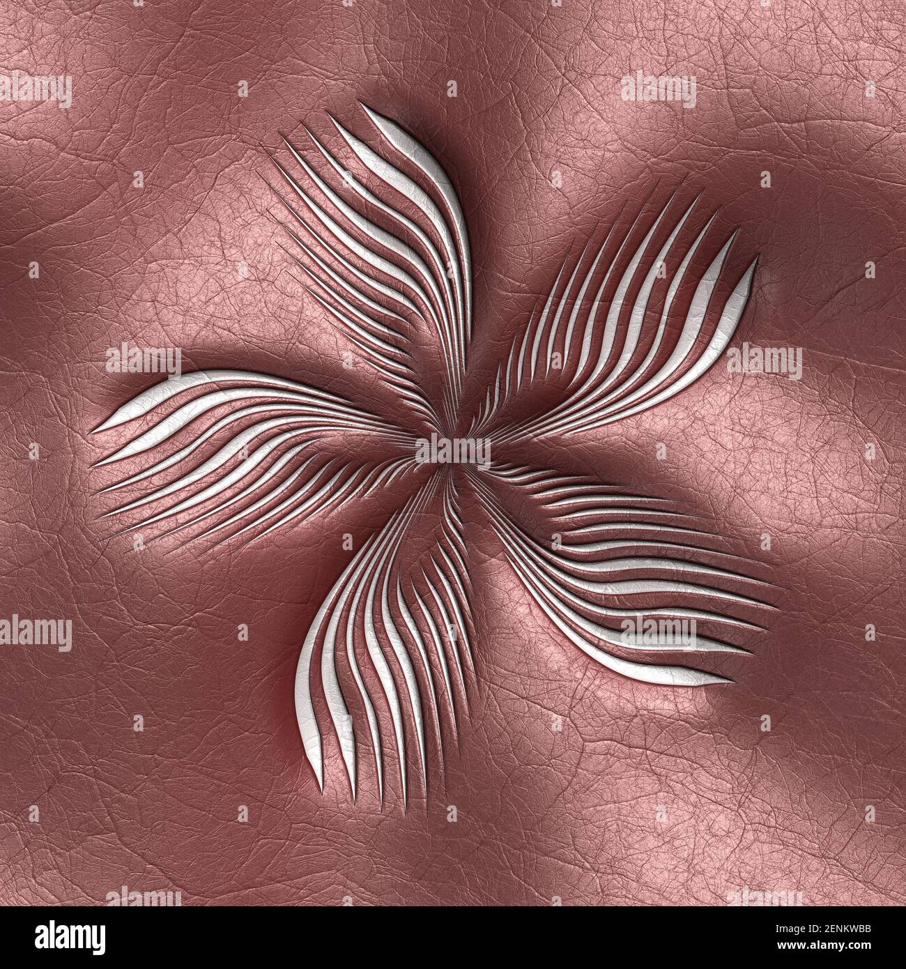Sfondo di lusso di piastrelle con il motivo goffrato su cuoio Foto Stock