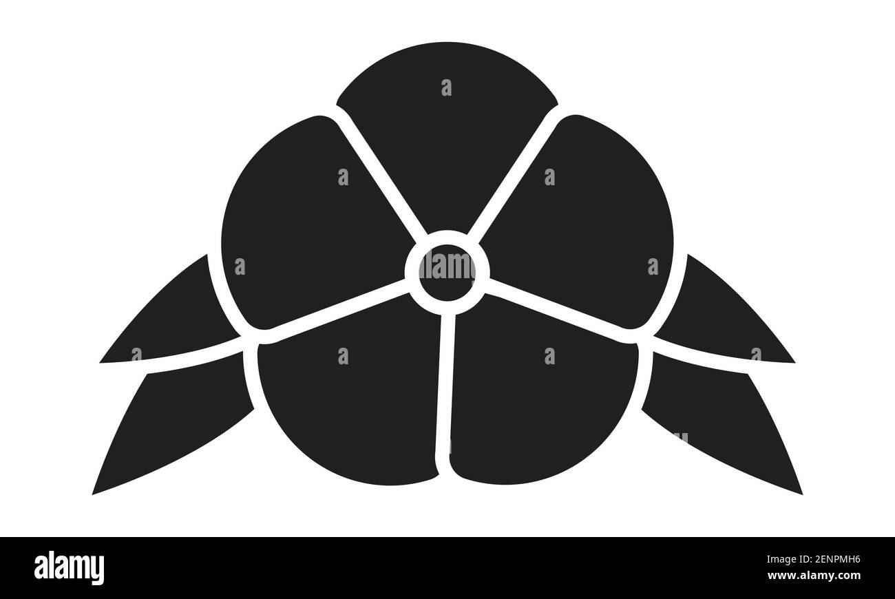 Boli di cotone / fiore di cotone con foglia piatta icona per applicazioni e siti web Illustrazione Vettoriale