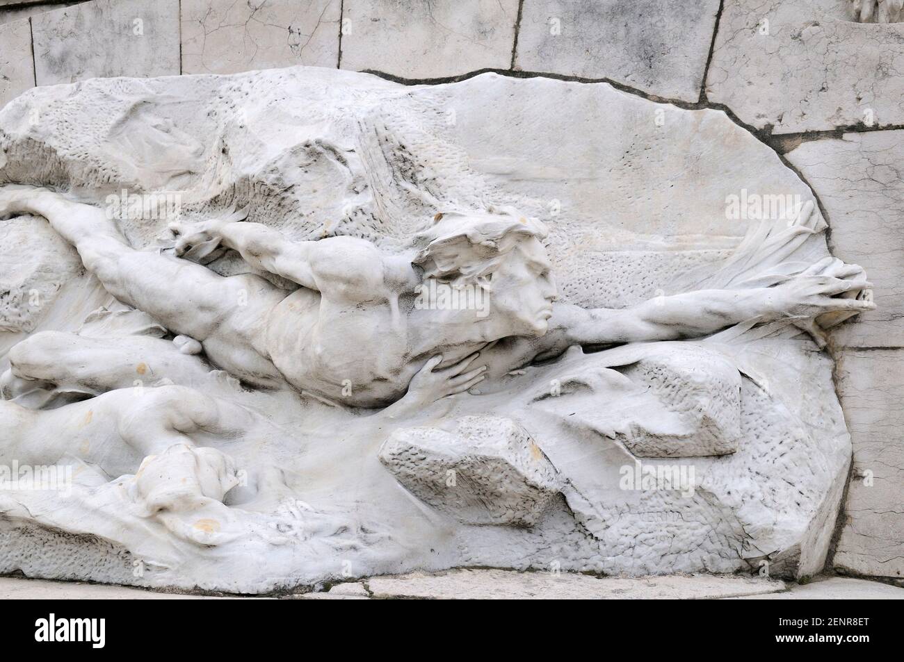 'Le Rhône et la Saône' (1907) par André Vermare (1869 - 1942), Palais du Commerce, Place des Cordeliers Foto Stock