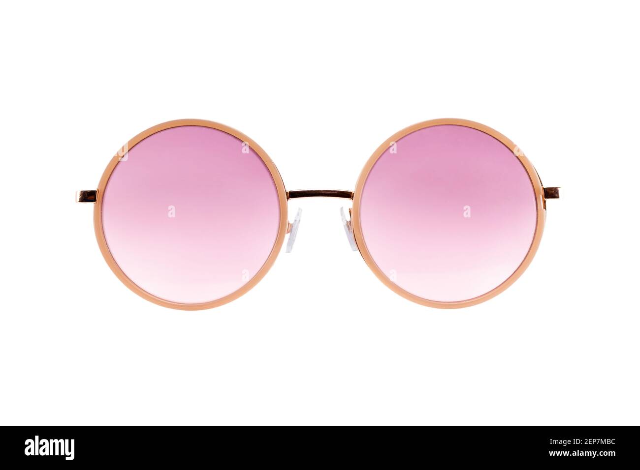 rosa un viola retro occhiali da sole tondi psichedelici Foto stock - Alamy