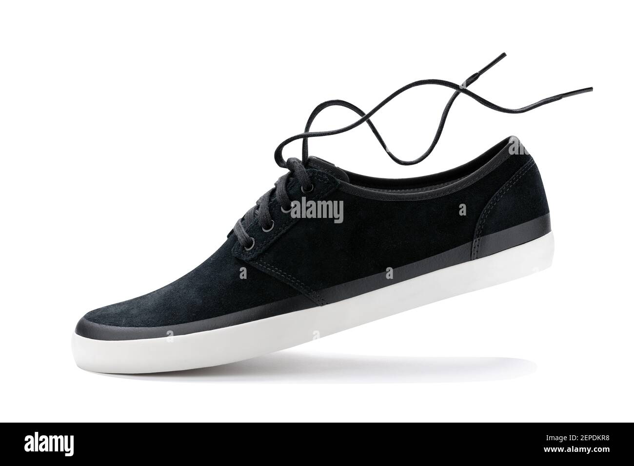 sneaker nere alla moda isolate su sfondo bianco Foto Stock