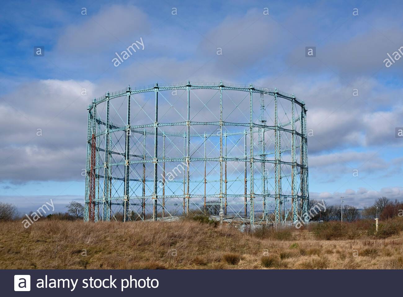 Titolare del Granton Gasworks gas, Edimburgo, Scozia Foto Stock