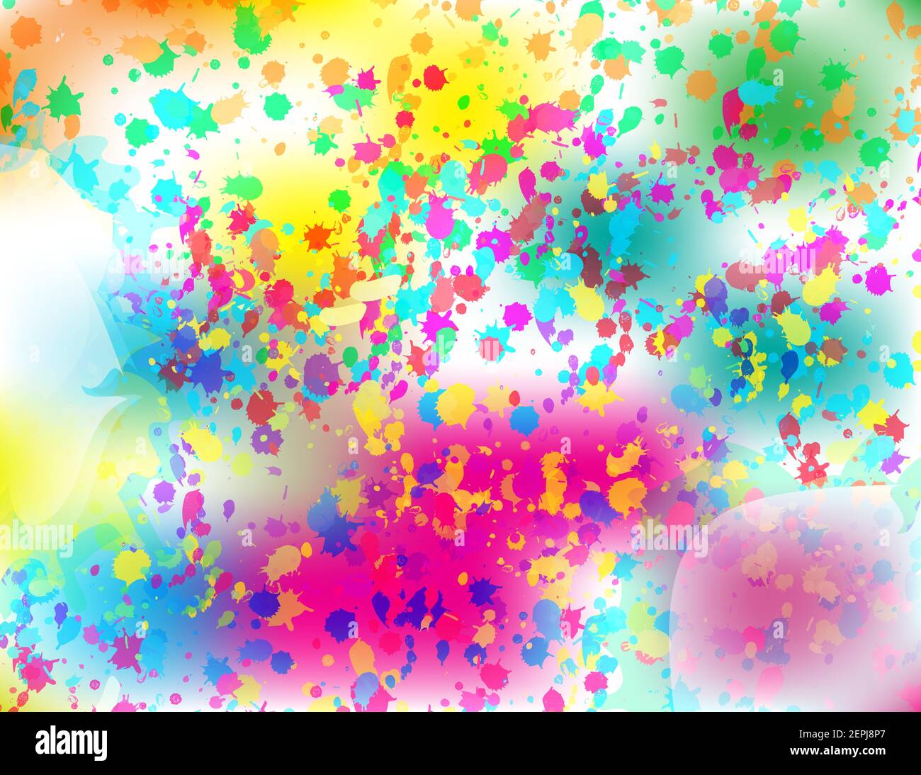 Astratto acqua colore sfondo art. Arte digitale pittura. L'acquerello verniciato spruzzi lo sfondo. Illustrazione Vettoriale