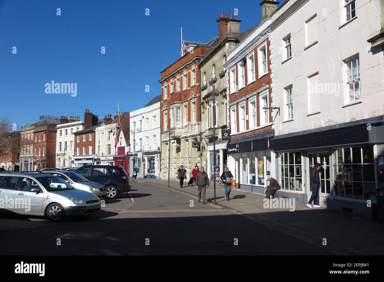 The Market Place, Devizes, Wiltshire Foto Stock