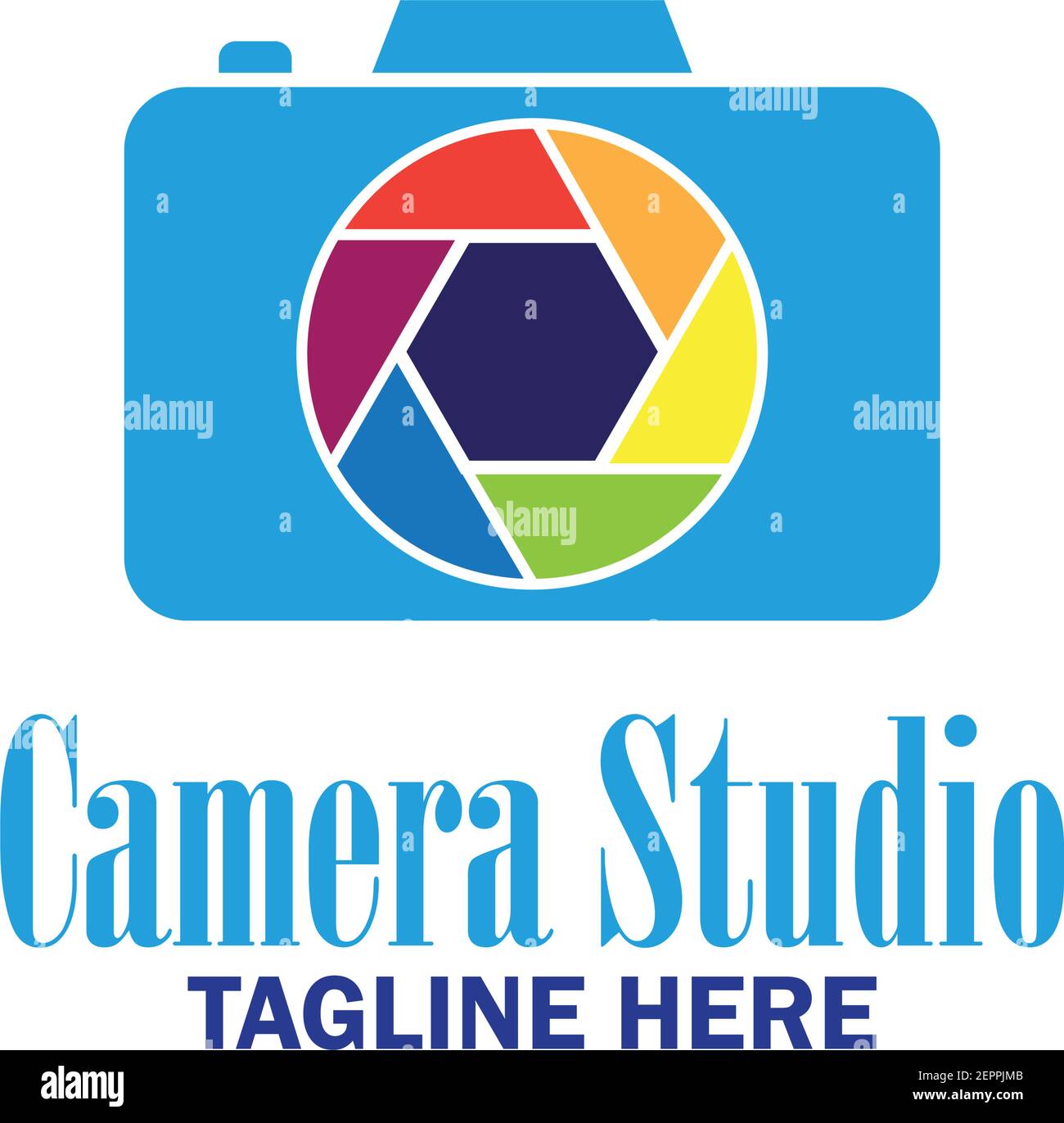 studio della fotocamera, otturatore, icona della memoria della fotocamera con spazio di testo per il tuo slogan, illustrazione vettoriale Illustrazione Vettoriale