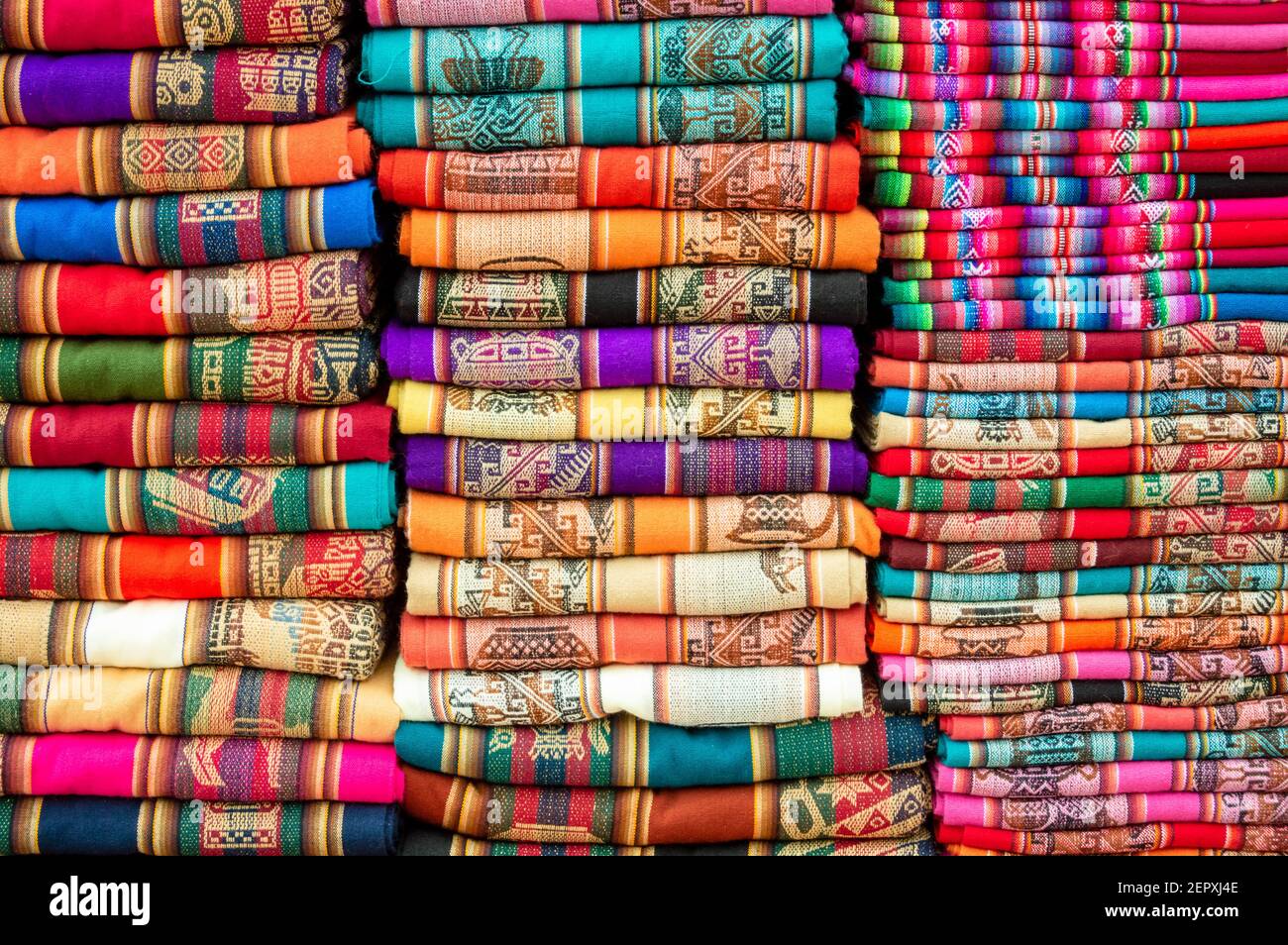 Artesany colorato in Argentina Foto Stock