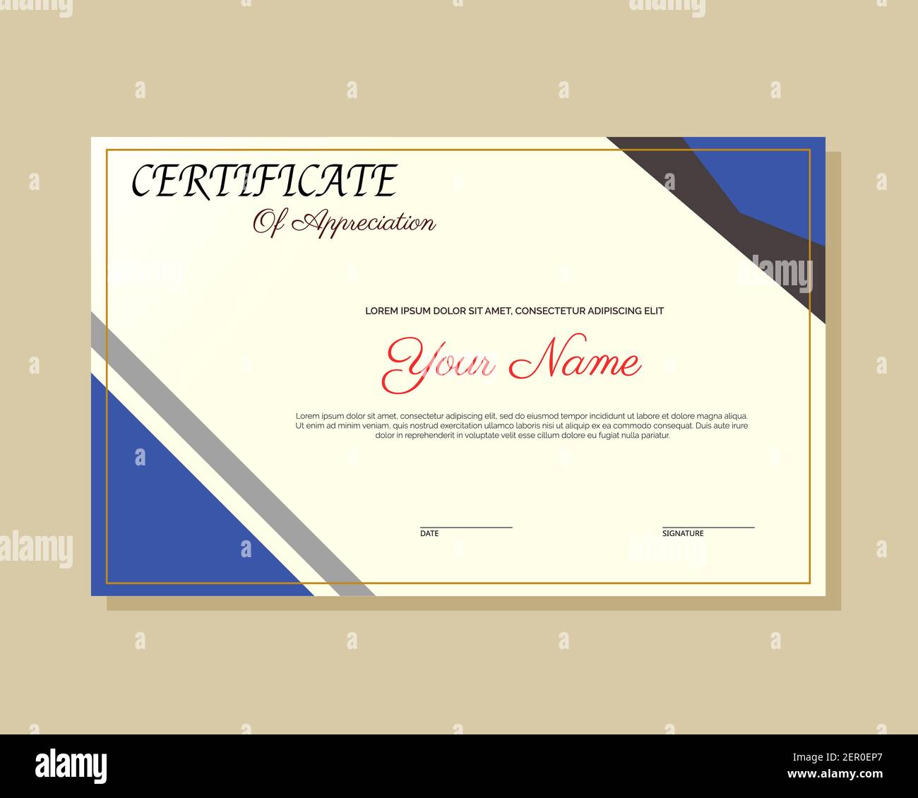 Illustrazione della progettazione vettoriale del modello di certificato per ottenere, valutare, partecipare. Illustrazione Vettoriale Illustrazione della progettazione vettoriale del modello di certificato per ottenere, valutare, partecipare. Illustrazione Vettoriale