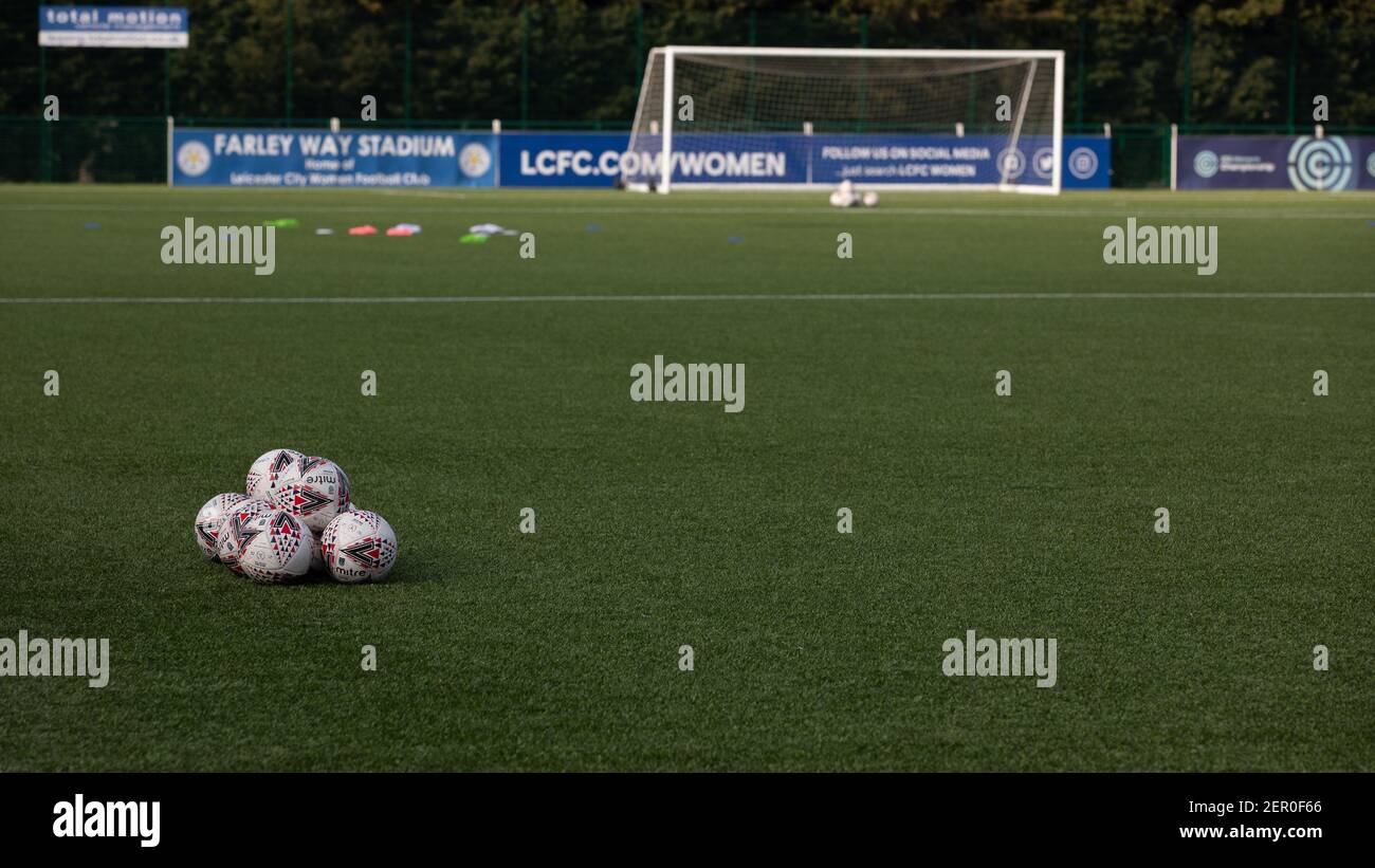 Loughborough, Regno Unito. 28 Feb 2021. Farley Way Stadium durante la partita della fa Womens Championship League tra Leicester City e Crystal Palace al Farley Way Stadium di Loughborough, Inghilterra. Credit: SPP Sport Press Photo. /Alamy Live News Foto Stock