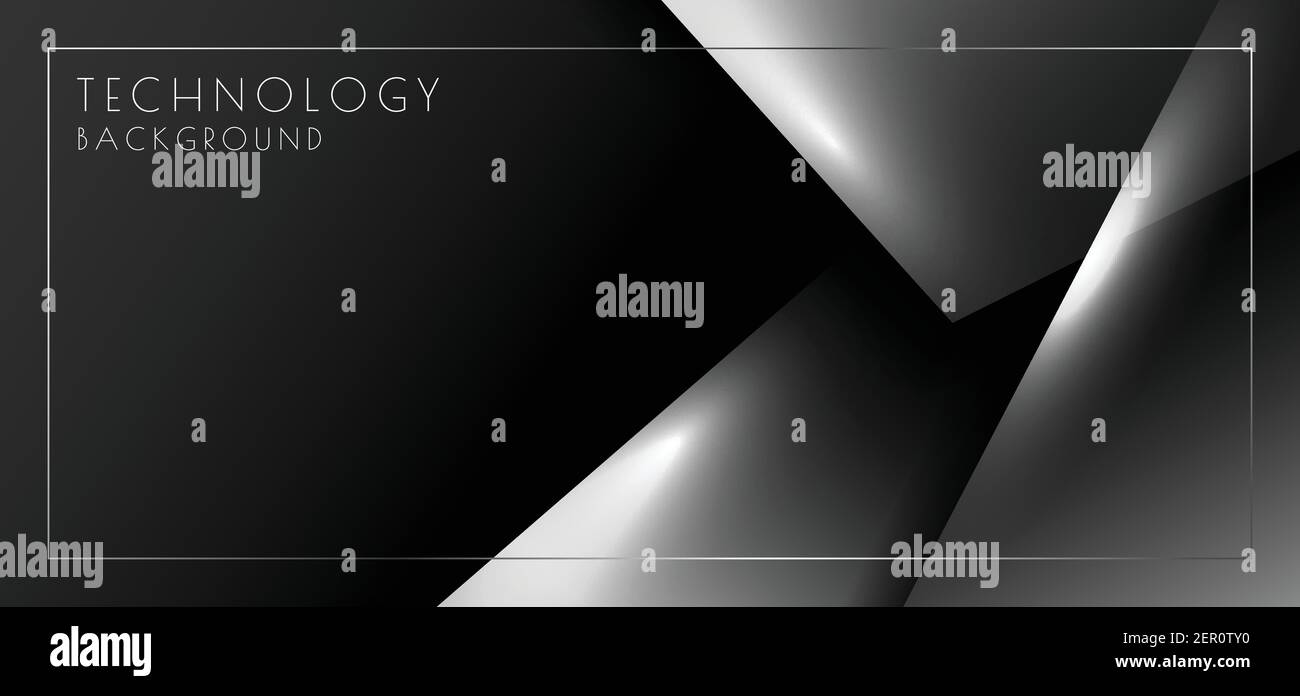 Modello lucido bianco sfumato astratto e nero. Sovrapposizione grafica del titolo con sfondo dello spazio di copia. Vettore di illustrazione Illustrazione Vettoriale