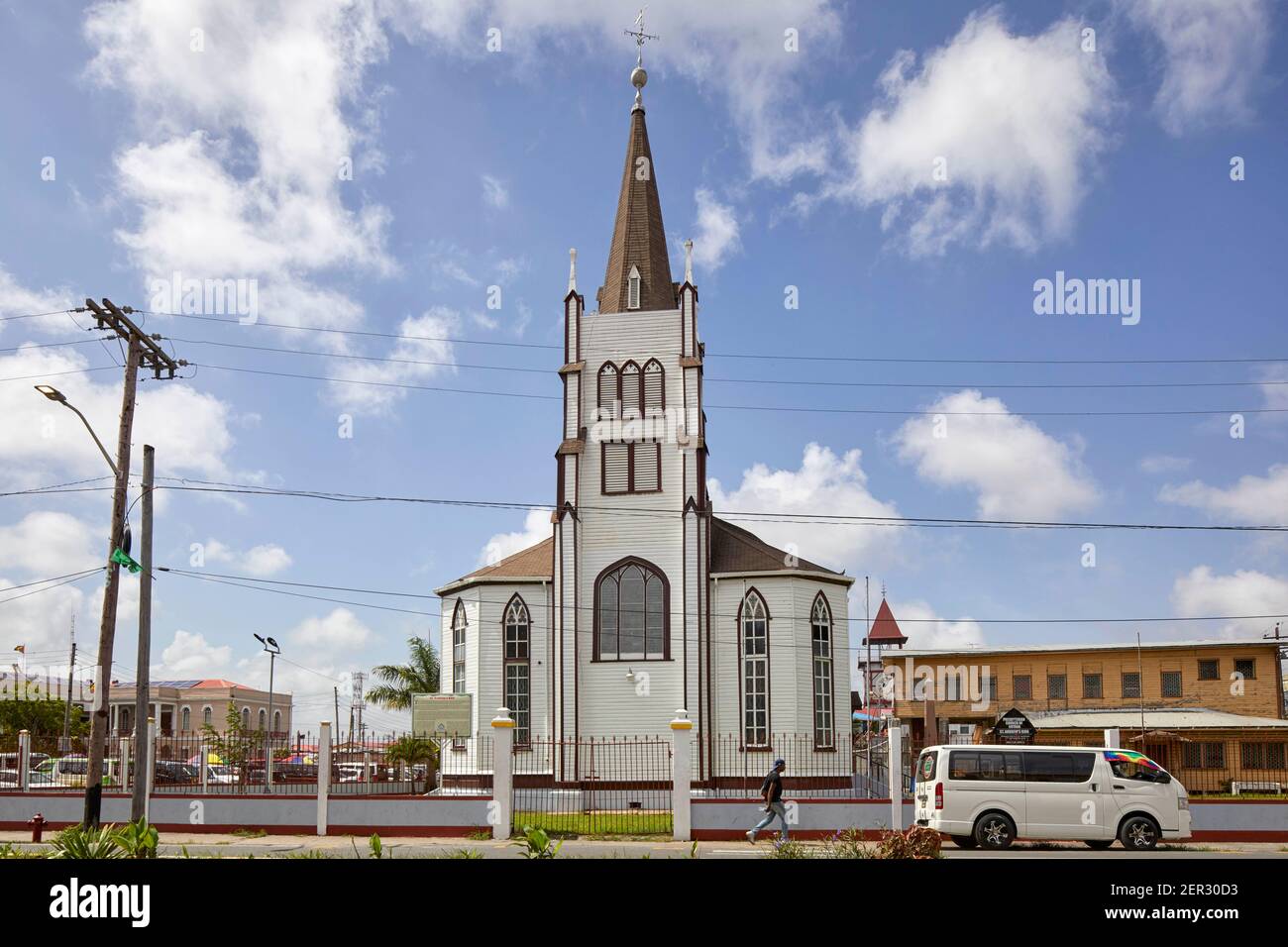 Chiesa di Sant'Andrea in Georgetown Guyana Sud America Foto Stock
