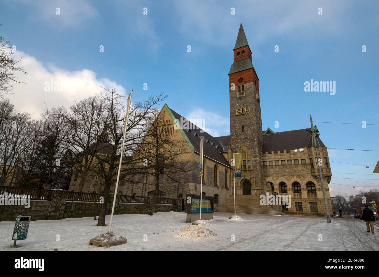 Il Museo Nazionale della Finlandia a Helsinki, Finlandia. Il museo rappresenta la storia del paese dai primi tempi ai giorni nostri. Foto Stock