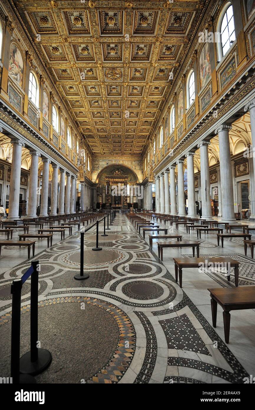 Italia, Roma, basilica di Santa Maria maggiore Foto Stock