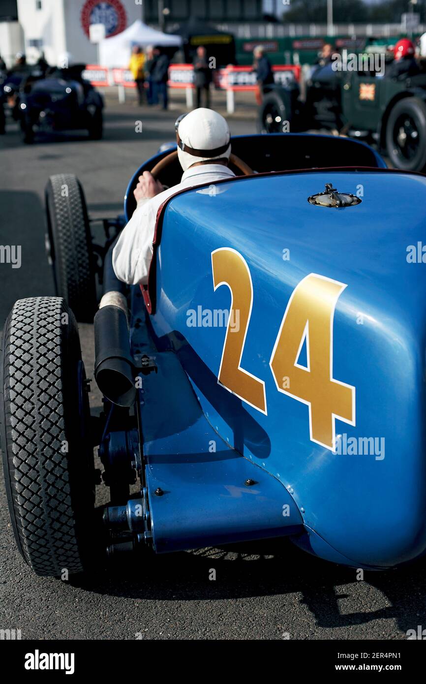 1932 Graham 8 Lucenti Indy al Montlhery Revival , Linas , Francia Foto Stock