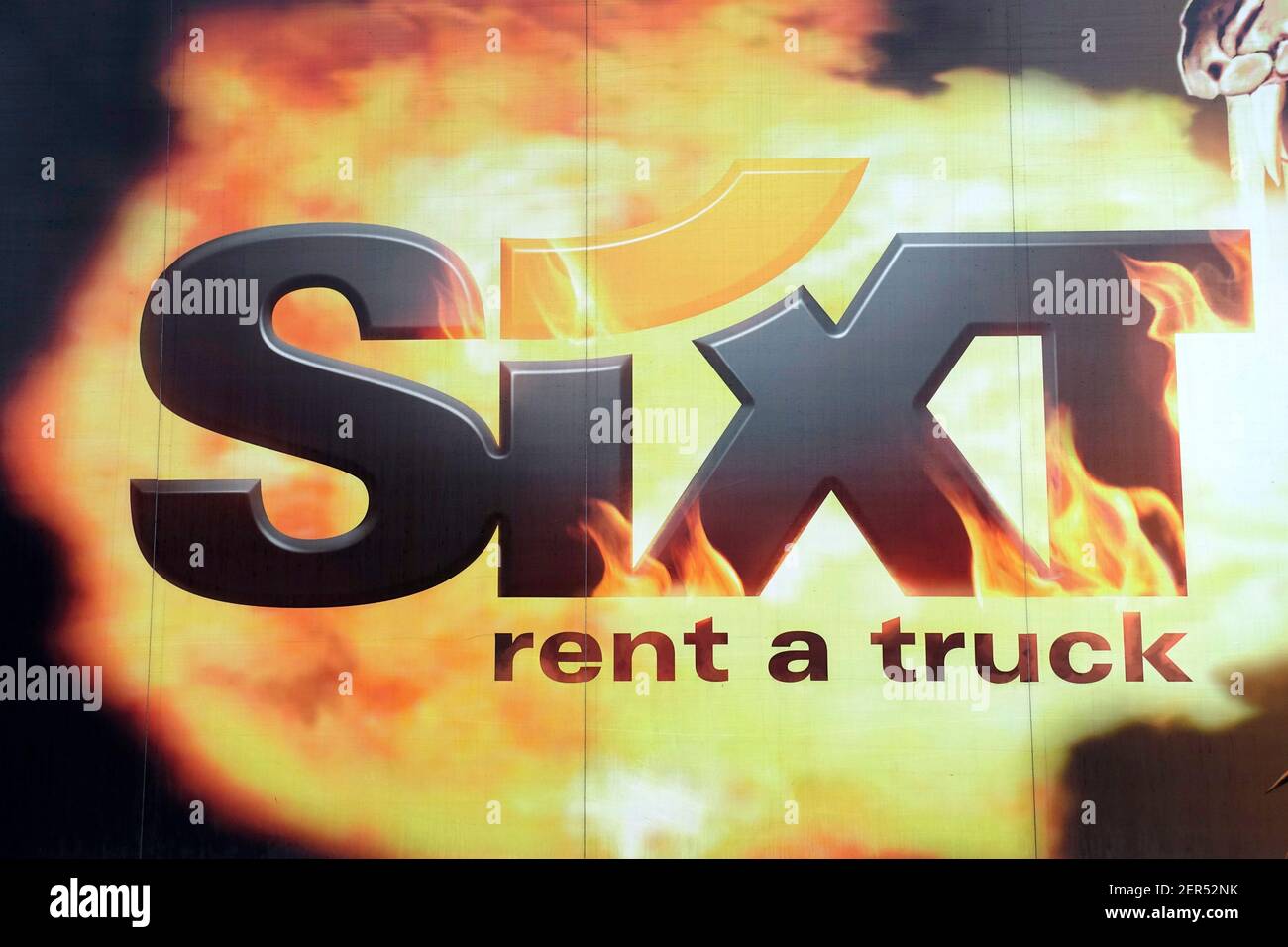 Sixt, noleggiare un camion, Berlino Foto Stock