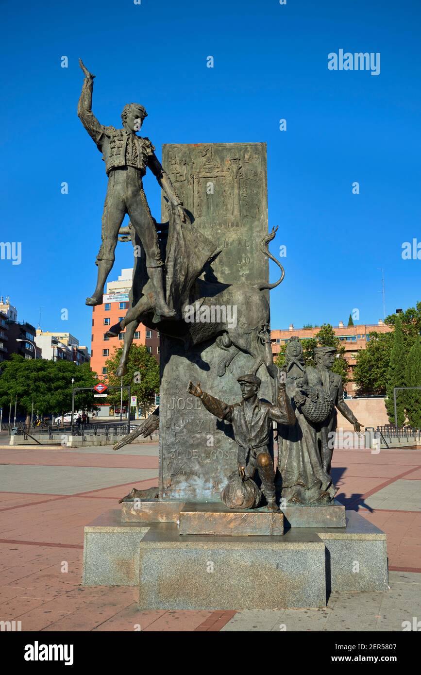 Jose Cubero "El Yiyo" estatue, Madrid, España Foto Stock