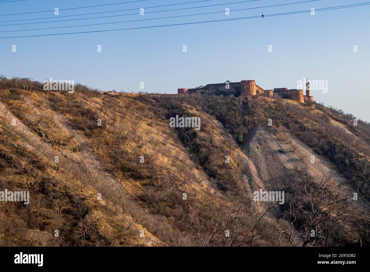 Jaigarh forte a Jaipur, Rajasthan Foto Stock
