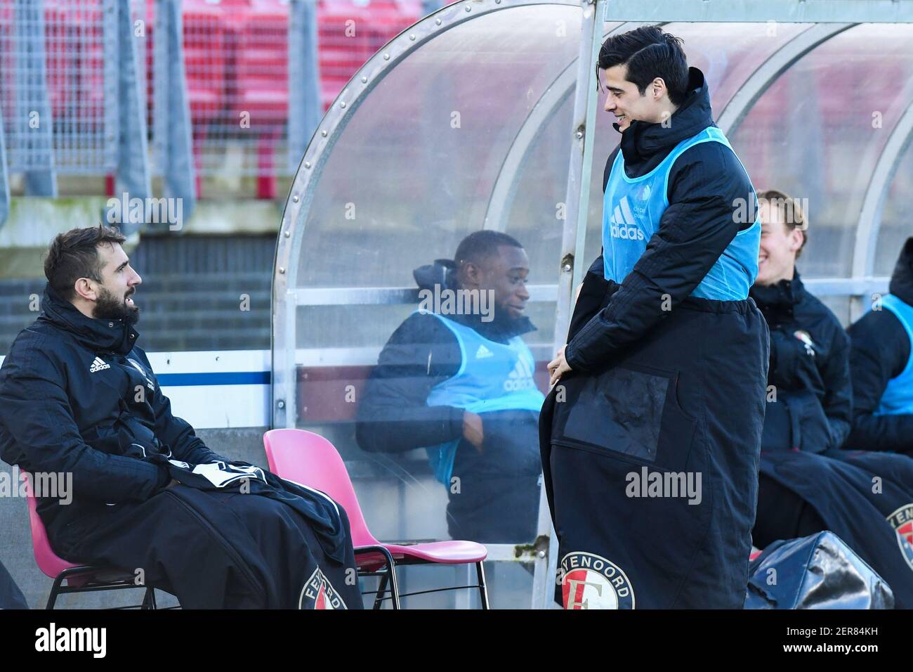 ALKMAAR, PAESI BASSI - FEBBRAIO 28: Joao Teixeira di Feyenoord durante la partita olandese di Eredivisie tra AZ e Feyenoord all'AFAS Stadion di febbraio Foto Stock