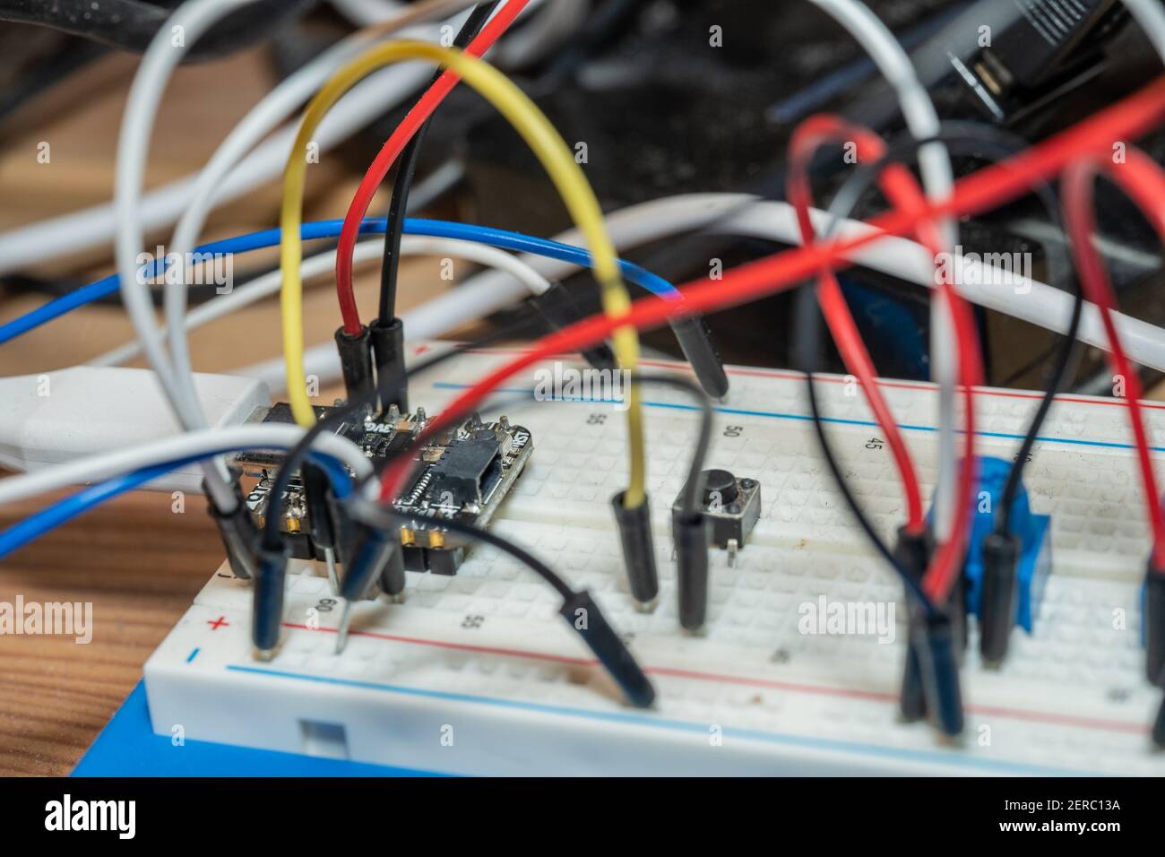 Il lightmeter basato su Arduino come controller principale e BH1750 come cella di misurazione. Le informazioni vengono visualizzate sul display OLED SSD1306. Foto Stock