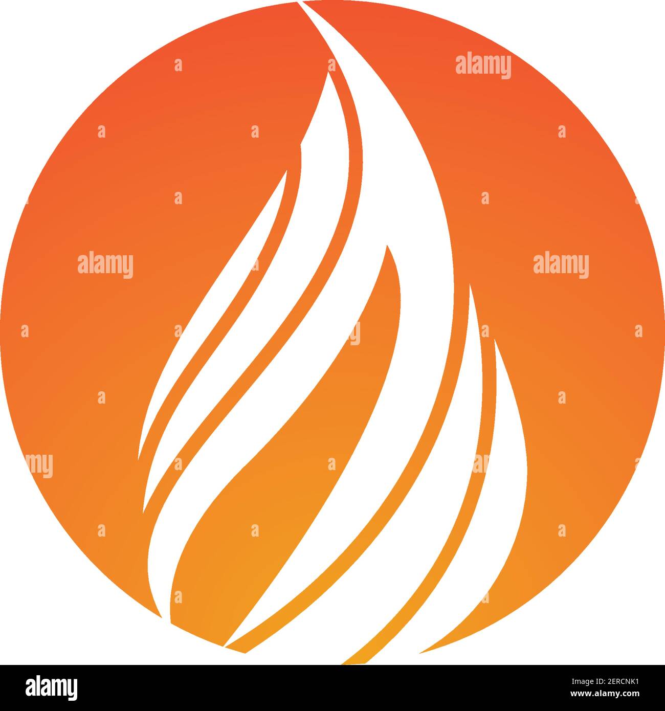 Vigili del fuoco di fiamma modello Logo icona vettore di olio, gas e energia concetto di logo Illustrazione Vettoriale