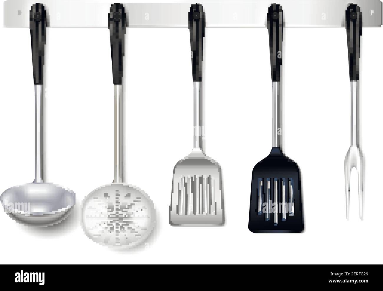 spatola da cucina in acciaio utensile isolato su sfondo bianco.  illustrazione vettoriale 8585413 Arte vettoriale a Vecteezy