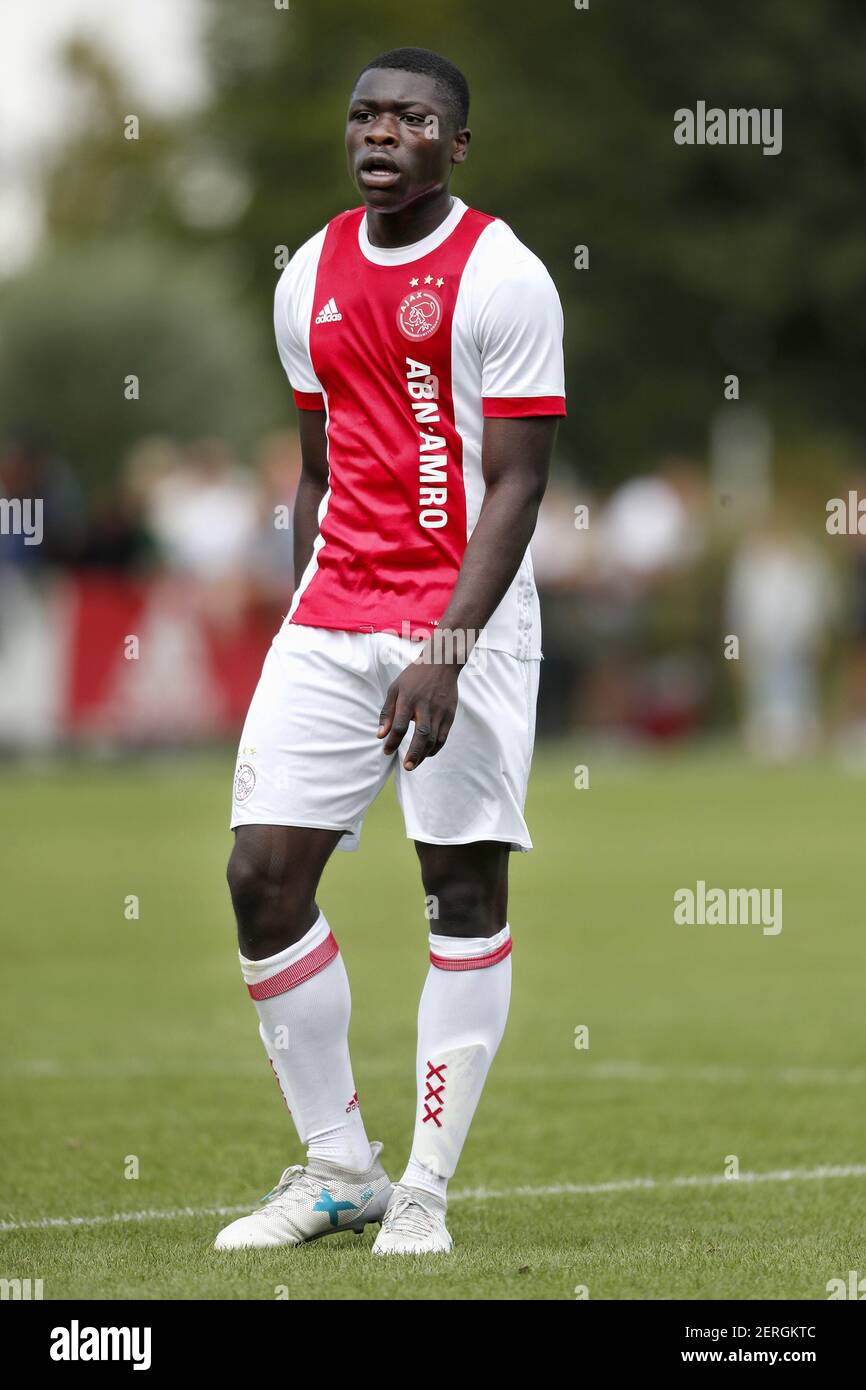 AMSTERDAM 14 08 2018 Sportpark de Toekomst Stagione 2018 2019. Brian Brobbey L durante la amichevole Ajax under19 Anderslecht under19 Foto di Pro Shots Sipa USA Foto stock Alamy