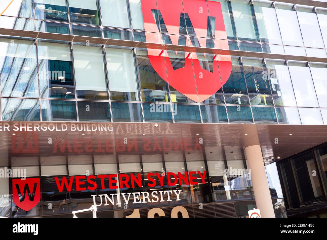 Campus della Western Sydney University nel centro di Parramatta City, Western Sydney, NSW, Australia Foto Stock
