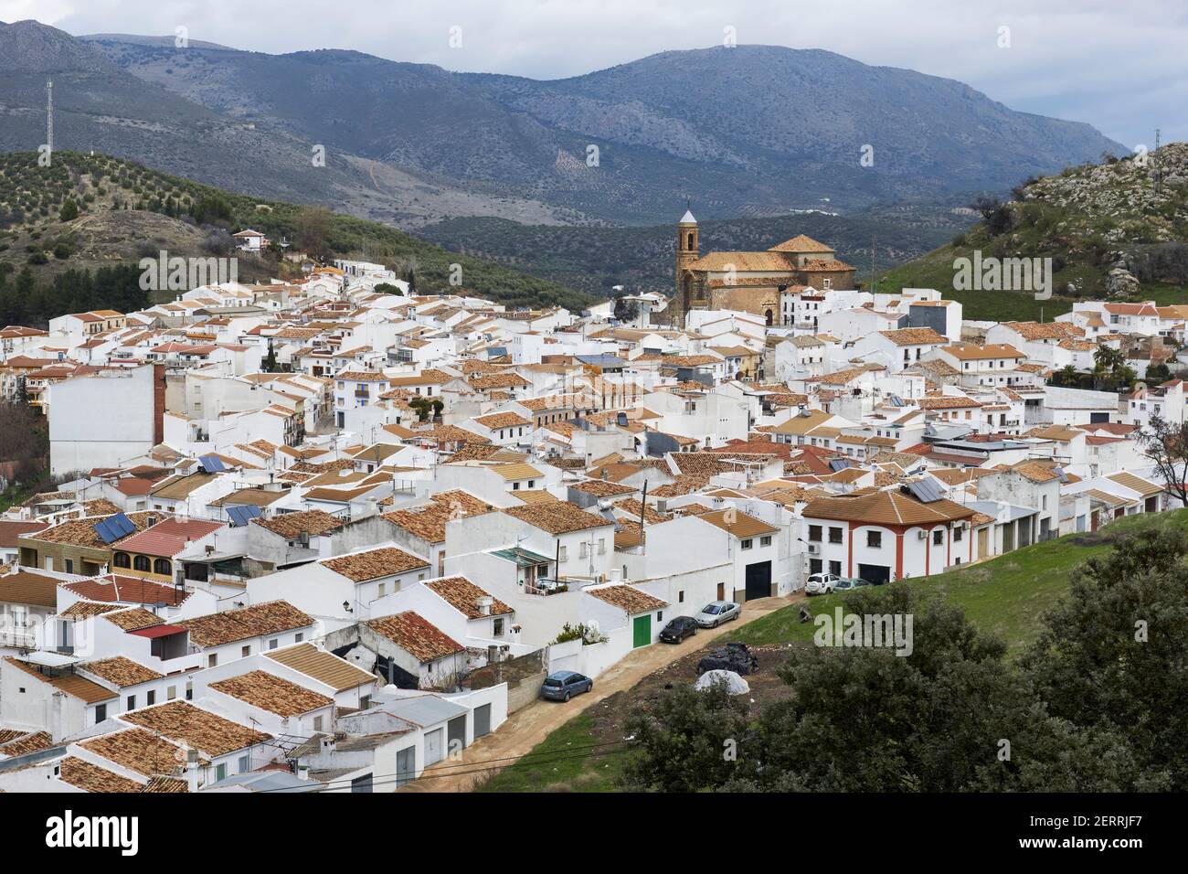 Carcabuey città andalusa in provincia di Cordoba. Andalusia, Spagna Foto Stock
