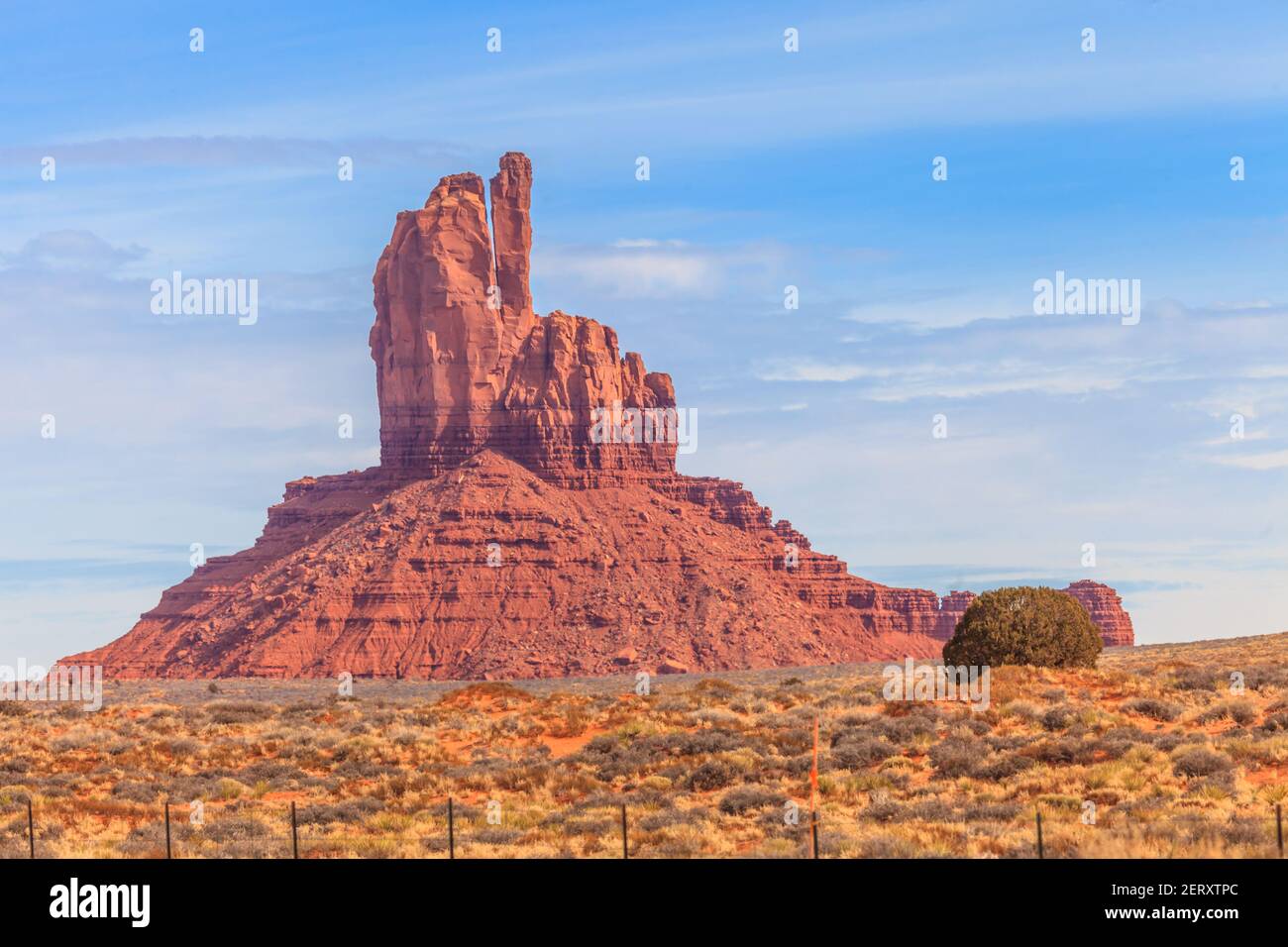 Formazione rocciosa nella Monument Valley Foto Stock