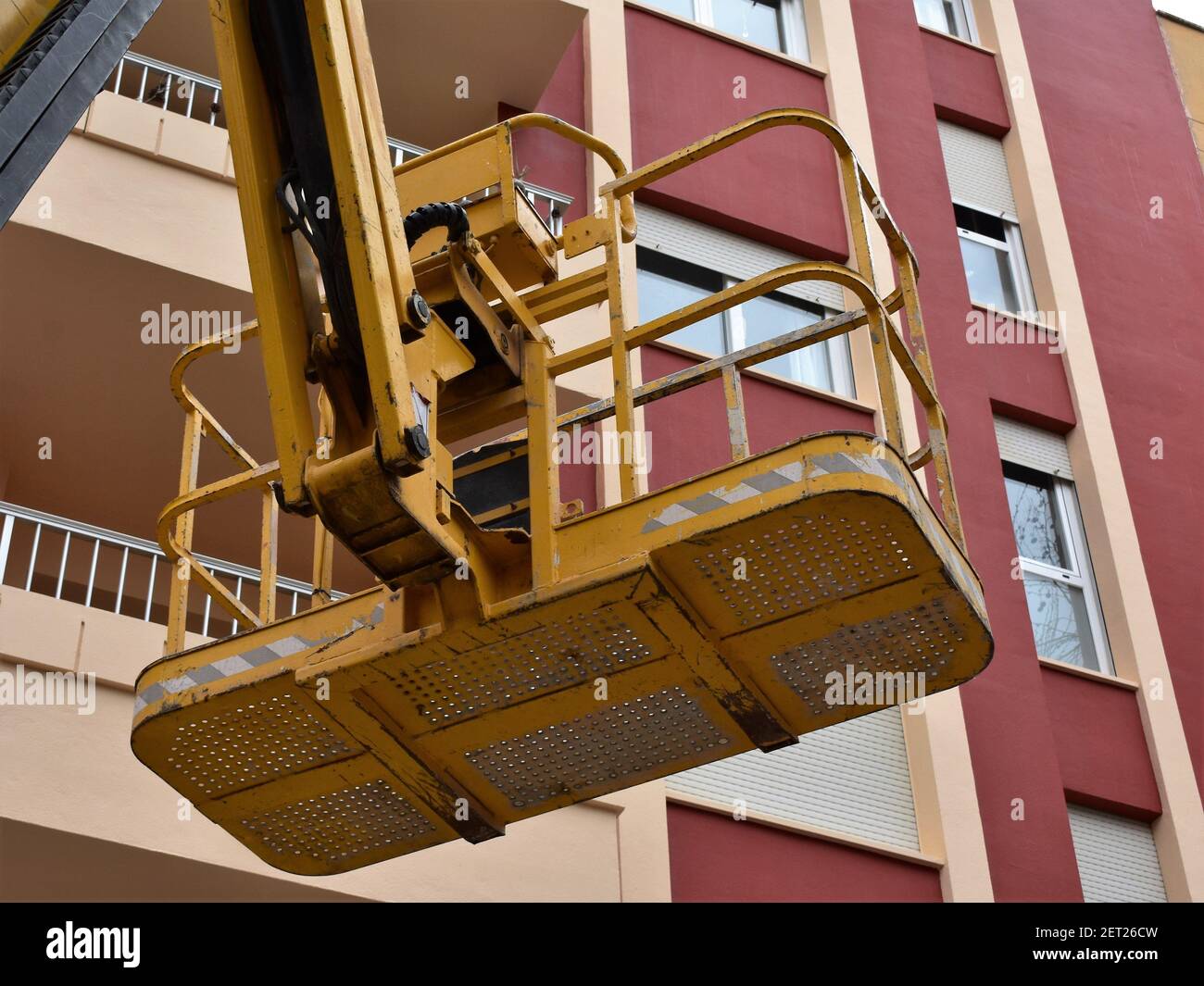 Gru di sollevamento del personale Foto Stock