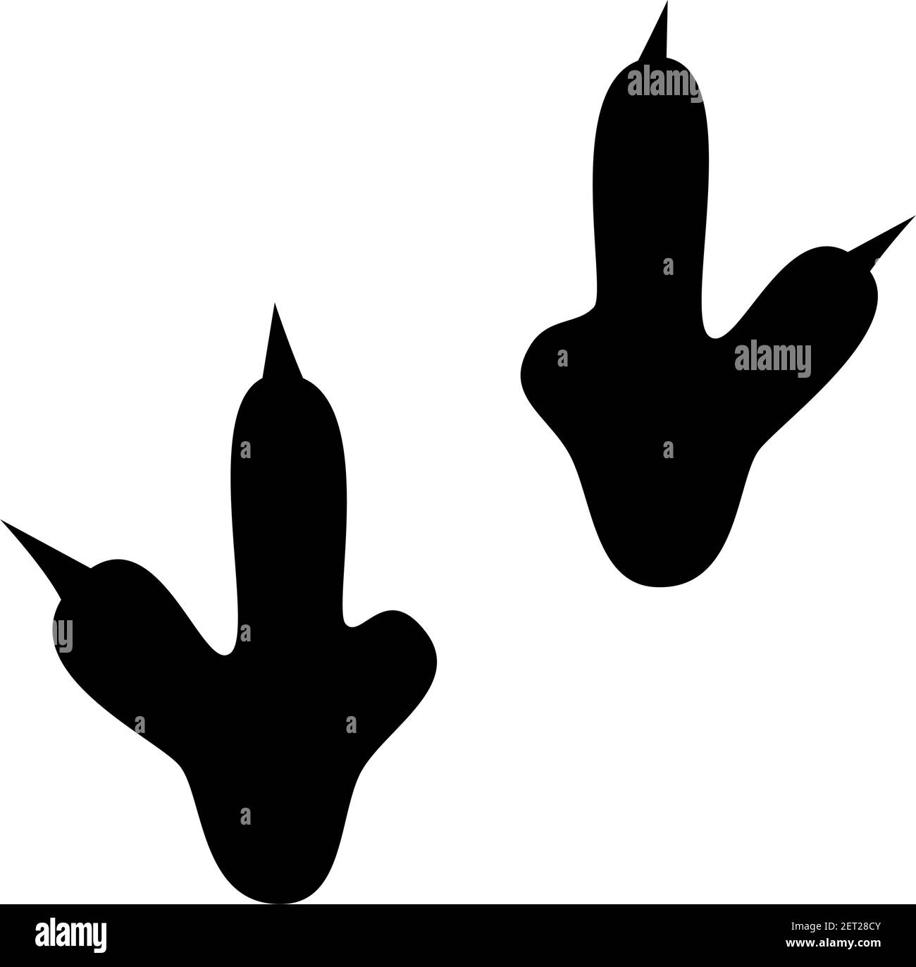 L'impronta dei dinosauri traccia l'illustrazione vettoriale. Sfondo con zampa, artiglio predatore. Illustrazione dell'impronta dei dinosauri perfetta per il tessuto, il wrap e il wallp Illustrazione Vettoriale