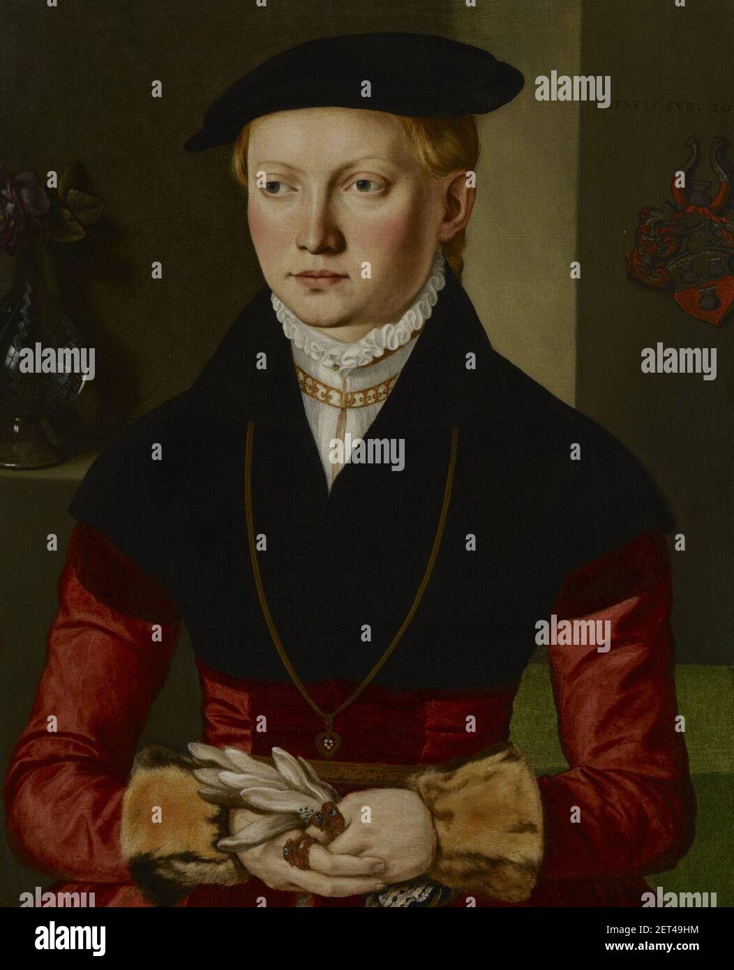 Georg Pencz - Ritratto di una ragazza. Foto Stock