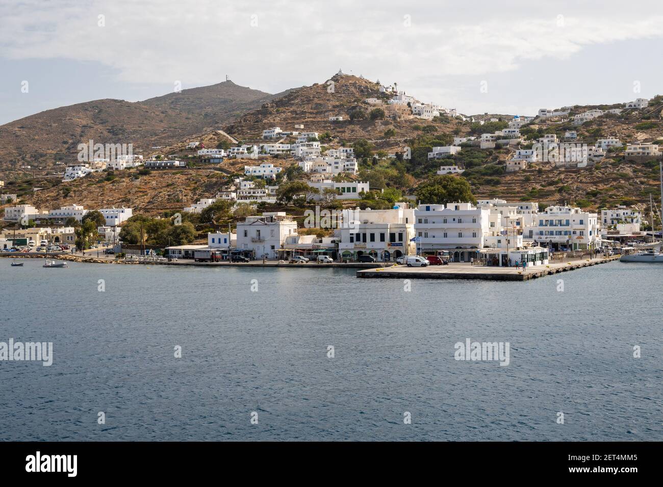 IOS, Grecia - 26 settembre 2020: Vista di iOS, un'isola greca nel gruppo delle Cicladi nel Mar Egeo. Foto Stock