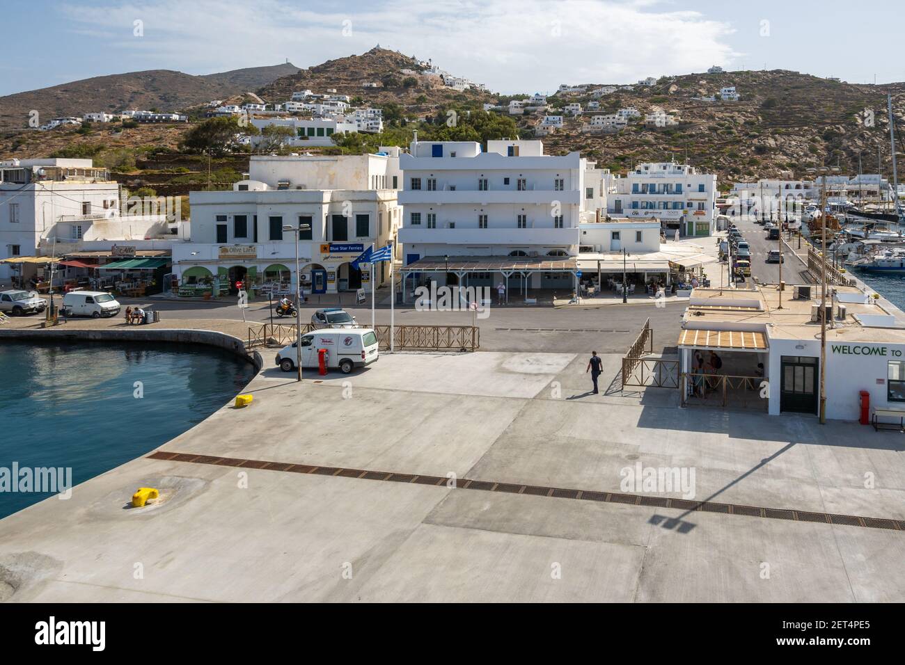 IOS, Grecia - 26 settembre 2020: IOS, un'isola greca nel gruppo delle Cicladi nel Mar Egeo. Foto Stock