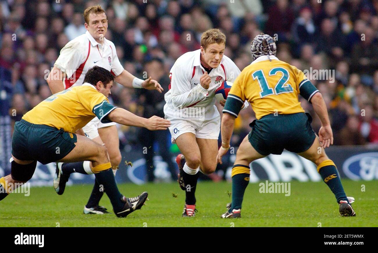 Rugby - Inghilterra / Australia - Novembre 2002 Foto Stock