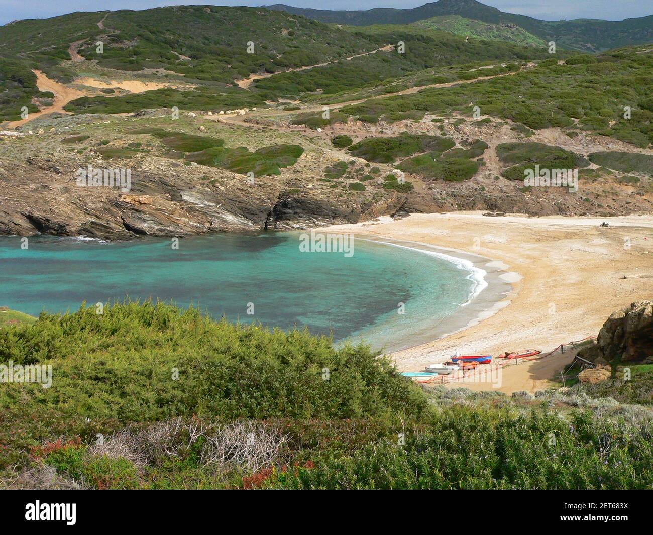 Argentiera, costa nord-occidentale della Sardegna, Italia Foto Stock