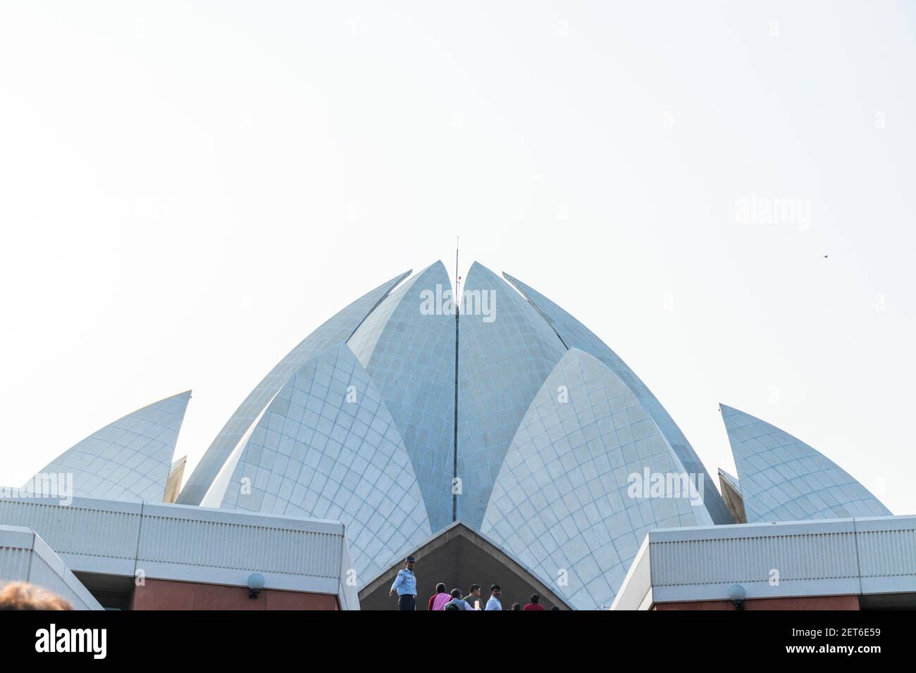 Una vista del tempio di loto Foto Stock