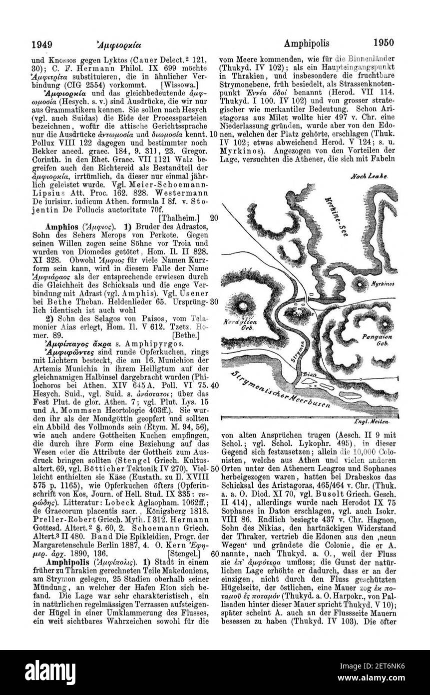 Pauly-Wissowa i,2, 1949. Foto Stock