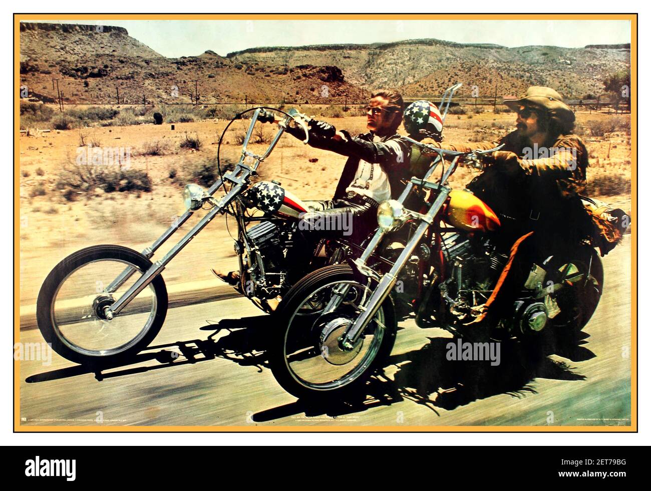 POSTER di film d'epoca DI EASY RIDER 1960 per il film Easy Rider Cinema