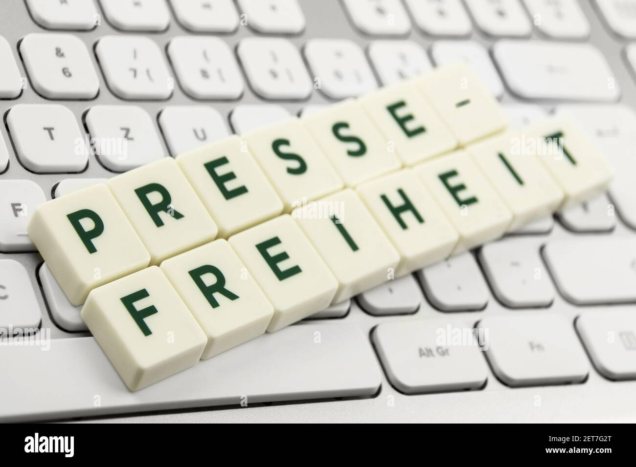 Tedesco libertà di stampa e tastiera per PC Foto stock - Alamy