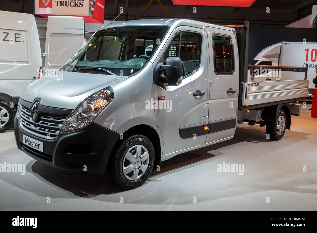 Renault Master veicolo commerciale leggero al Salone Autosalon di Bruxelles. Belgio - 18 gennaio 2019. Foto Stock